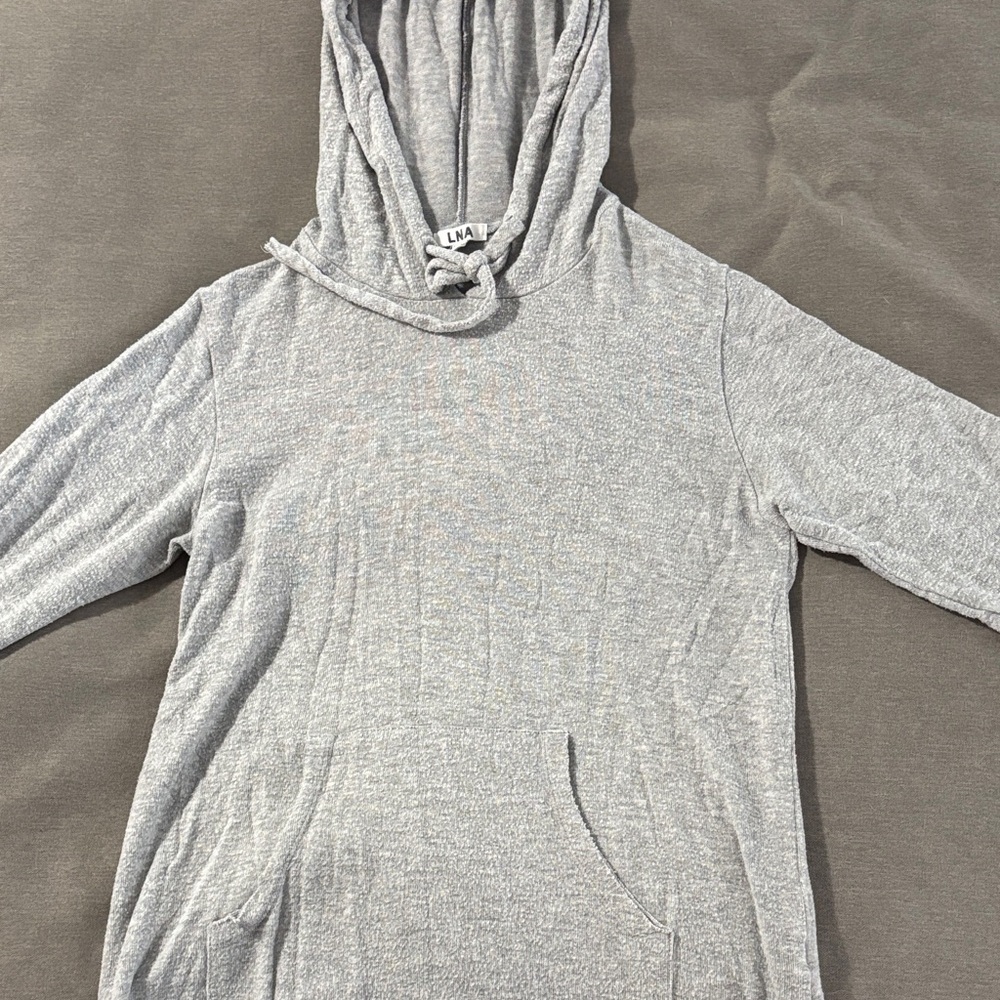 LNA Gray Hoodie Sweatshirt